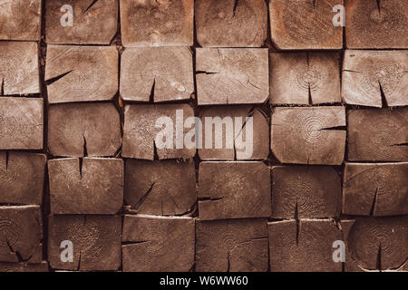 Hartholz Hintergrund mit schmutzigen Planken. Braun Holz- Textur. Kiefernholz - Material, kopieren. Eiche, Korn Holz Wand. Jahrgang, abstrakte Muster. Alte Stockfoto