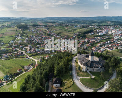 Velika Kladuša Schloss, Velika Kladuša, Bosnien und Herzegowina, Europa. Stockfoto