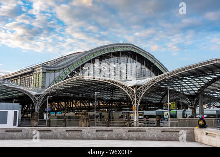 Köln, Deutschland - 12. Mai: Der Hauptbahnhof Köln, Deutschland, am 12. Mai 2019. Stockfoto