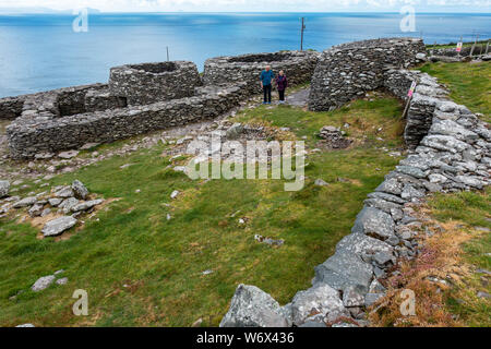 Caher Conor Bienenstock Hütten von Fahan auf der Halbinsel Dingle in der Grafschaft Kerry, Republik von Irland Stockfoto