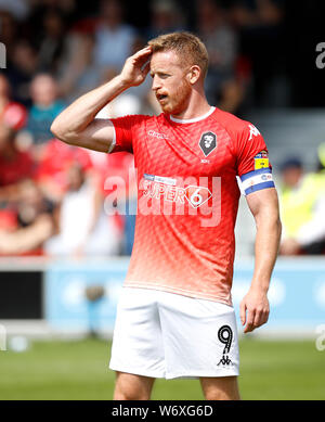 Der Salford City Adam Rooney während der Sky Bet Liga Match auf der Halbinsel Stadium, Salford Stockfoto