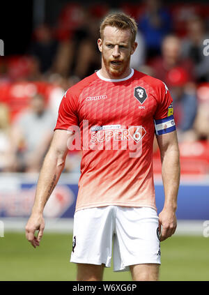 Der Salford City Adam Rooney während der Sky Bet Liga Match auf der Halbinsel Stadium, Salford Stockfoto