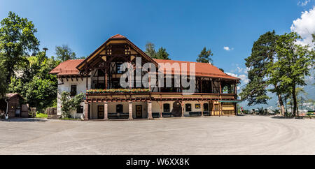 Kaiser Franz Josef Summer's Hunting Lodge am Bergisel am Stadtrand von Innsbruck provinzielle Hauptstadt von Tirol in Österreich Stockfoto