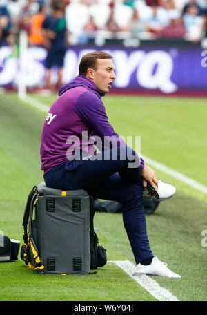 London, Großbritannien. 03 Aug, 2019. London, United Kingdom, August 03 West Ham United Mark Noble bei Betway Pokalspiel zwischen West Ham United und Athletic Club Bilbao Stadion in London, London, England am 03. August 2019. Credit: Aktion Foto Sport/Alamy leben Nachrichten Stockfoto