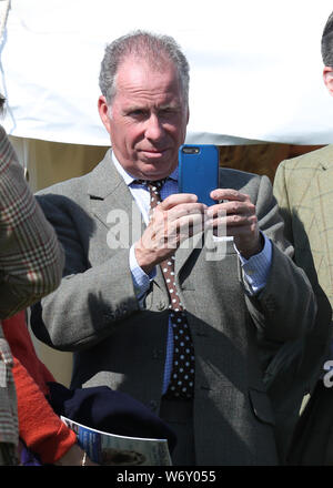 David Armstrong-Jones, 2. Earl of Snowdon besucht die Mey Highland & Kulturelle Spiele am John O' Groats Showground in Caithness. Stockfoto