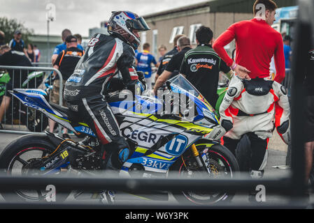 BSB britische Super Bike wm Motorrad Racing Thruxton Thruxton, in der Nähe von Andover Hampshire England Stockfoto