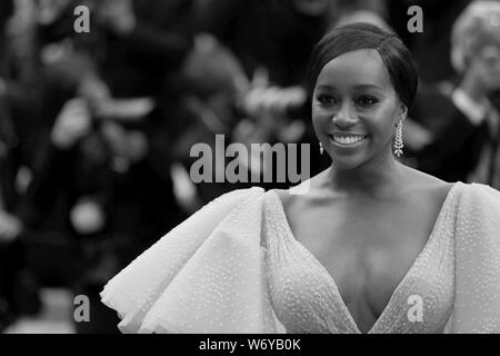 CANNES, Frankreich - 19. Mai: Aja Naomi König besucht eine verborgene Leben screening während der 72Nd Cannes Film Festival (Mickael Chavet) Stockfoto