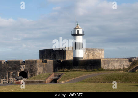 Southsea Castle Leuchtturm auf Clarence Esplanade, Southsea, Portsmouth, Hampshire, Großbritannien Stockfoto