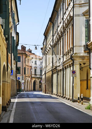 Alte Straße in Treviso. Region Venetien. Italien Stockfoto