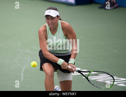 August 3, 2019: Jessica Pegula (USA) besiegte Anna Kalinskaya (RUS) 6-3, 3-6, 6-1, am CitiOpen gespielt bei Rock Creek Park Tennis Center in Washington, DC. © Leslie Billman/Tennisclix Credit: Cal Sport Media/Alamy leben Nachrichten Stockfoto