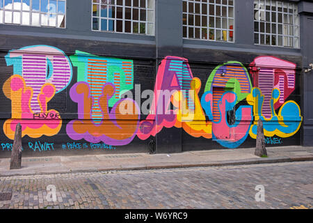Street Art in London. Stockfoto
