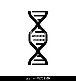DNA-Symbol Vektor. Einfache moderne Flachbild Leben evolution Zeichen isoliert. Business, Internet Konzept. Trendy vektor Biologie gen Symbol für Web site Design, wir Stock Vektor