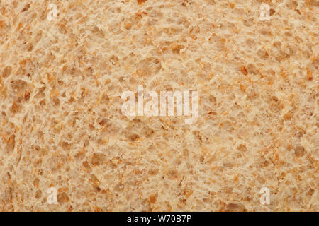 Braun Weizen Brot Textur Nähe zu sehen. Stockfoto