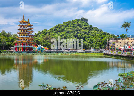 Dragon Tiger Turm in Kaohsiung, Taiwan Stockfoto