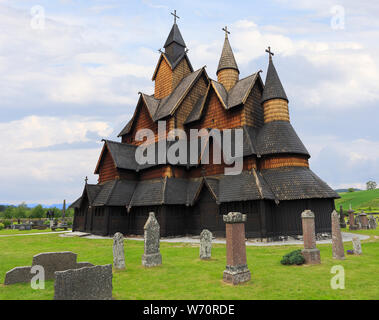 Tveitanbakkane-Stabkirche, Norwegen Stockfoto