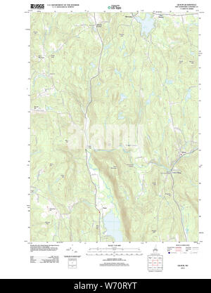 USGS TOPO Karte New-Hampshire NH Gilsum 20120709 TM Wiederherstellung Stockfoto