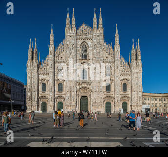 Mailand, Italien - 30. Juni 2019: Blick auf Dom, Dom, Kirche Stockfoto