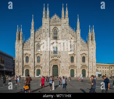 Mailand, Italien - 30. Juni 2019: Blick auf Dom, Dom, Kirche Stockfoto