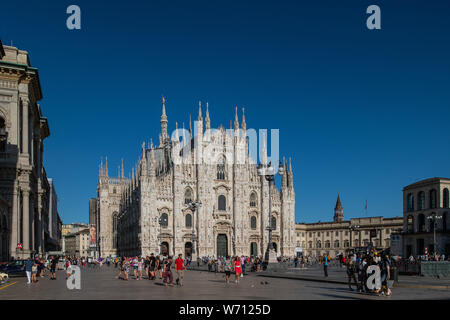 Mailand, Italien - 30. Juni 2019: Blick auf Dom, Dom, Kirche Stockfoto