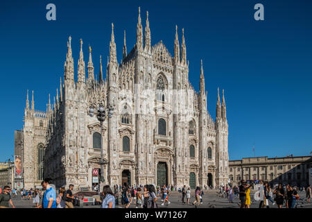 Mailand, Italien - 30. Juni 2019: Blick auf Dom, Dom, Kirche Stockfoto