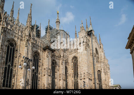 Mailand, Italien - 30. Juni 2019: Blick auf Dom, Dom, Kirche Stockfoto
