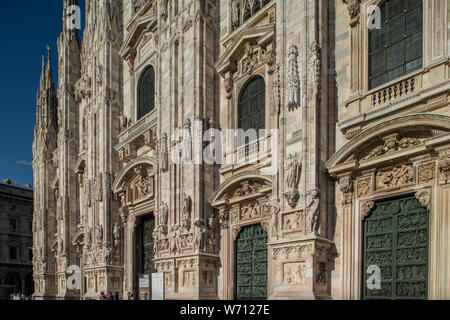 Mailand, Italien - 30. Juni 2019: Blick auf Dom, Dom, Kirche Stockfoto