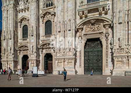 Mailand, Italien - 30. Juni 2019: Blick auf Dom, Dom, Kirche Stockfoto
