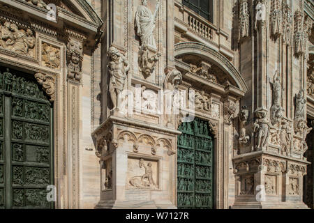 Mailand, Italien - 30. Juni 2019: Blick auf Dom, Dom, Kirche Stockfoto