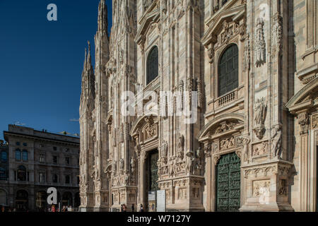 Mailand, Italien - 30. Juni 2019: Blick auf Dom, Dom, Kirche Stockfoto