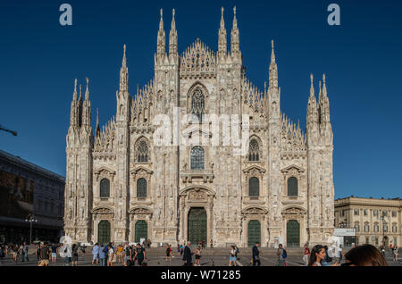Mailand, Italien - 30. Juni 2019: Blick auf Dom, Dom, Kirche Stockfoto