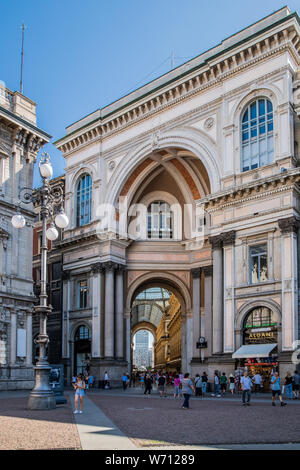 Mailand, Italien - 30. Juni 2019: Blick auf die Galleria Vittorio Emmanuele II. Stockfoto