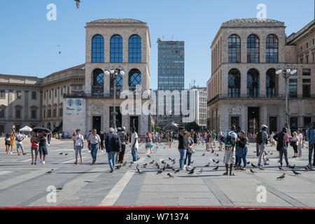 Mailand, Italien - 30. Juni 2019: Ansicht der Touristen in Mailand Stockfoto
