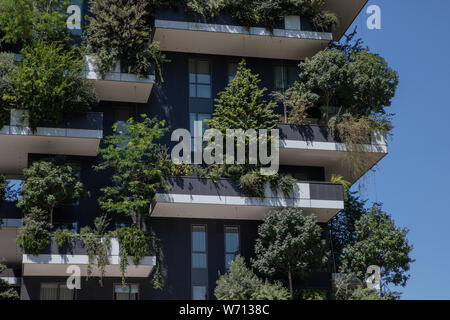 Mailand, Italien - 30. Juni 2019: Blick auf vertikale Wald - Bosco Verticale Stockfoto