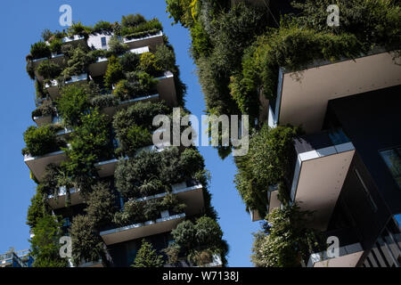 Mailand, Italien - 30. Juni 2019: Blick auf vertikale Wald - Bosco Verticale Stockfoto