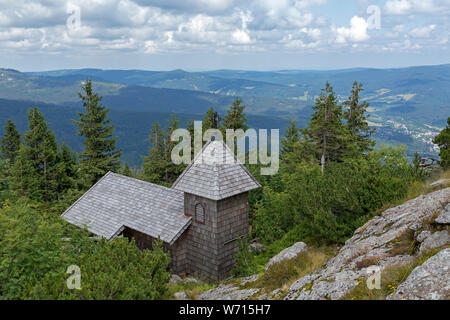 Arber Kapelle, Großer Arber, Bayerischer Wald, Bayern, Deutschland Stockfoto