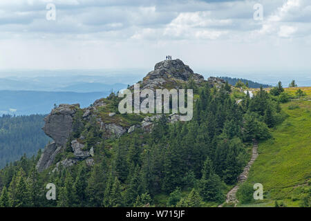 Bodenmaiser Riegel, Großer Arber, Bayerischer Wald, Bayern, Deutschland Stockfoto