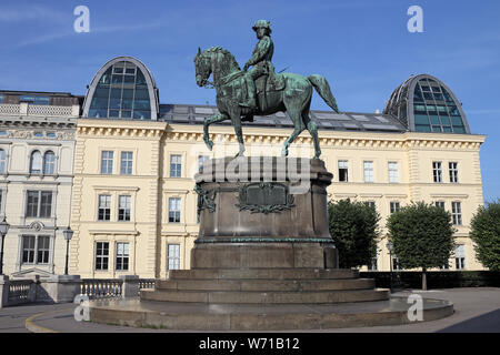 Equestrian Denkmal für Erzherzog Albrecht Albertina in Wien, Österreich Stockfoto