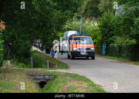 Hude, Deutschland, August 04,2019: Shooter Parade thru Hude Stockfoto