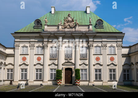 Copper-Roof Palace (Palac Pod Blacha) in Warschau, Polen, 18. Jahrhundert Rokoko Wahrzeichen der Stadt, das Museum mit der Sammlung von orientalischen Teppichen Stockfoto