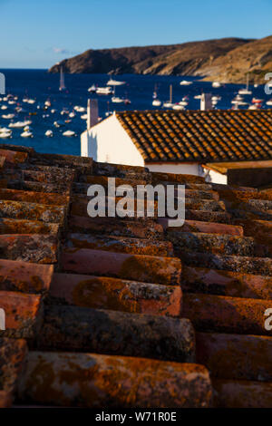 Morgen Sonnenlicht, Cadaques, Katalonien, Spanien Stockfoto