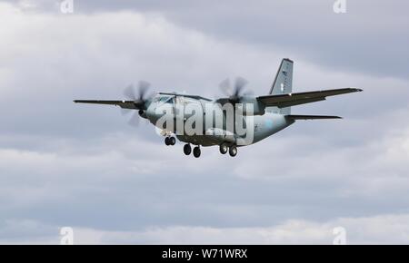 Litauische Air Force C-27 J Spartan Ankunft in RAF Fairford für das Royal International Air Tattoo 2019 Stockfoto