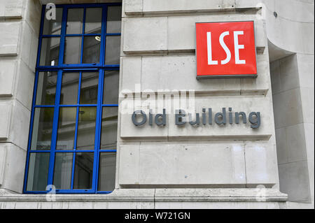 LSE, alten Gebäude, London School of Economics und Politische Wissenschaft, London. Großbritannien Stockfoto