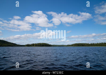 Von Storön mögreven See Insel, Värmland, Schweden Stockfoto