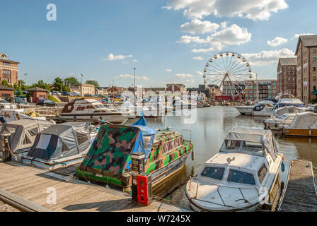 Nationalmuseum der Wasserstraßen in den Docklands von Gloucester, Gloucestershire, England Stockfoto