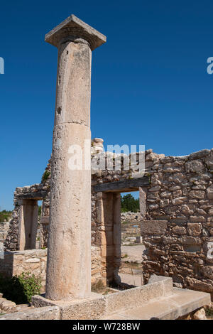 Zypern, Limassol aka Lemesos. Kourion, antiken Ruinen des Heiligtums von Apollo Hylates aka Apollon Hylatis. Stockfoto