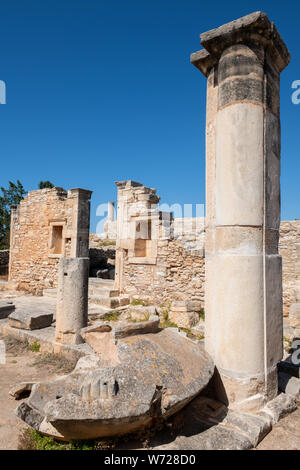 Zypern, Limassol aka Lemesos. Kourion, antiken Ruinen des Heiligtums von Apollo Hylates aka Apollon Hylatis. Stockfoto