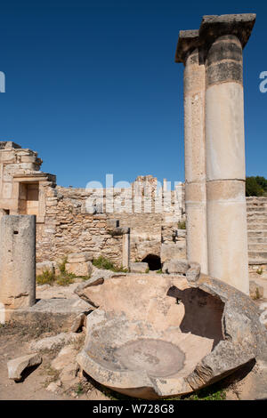 Zypern, Limassol aka Lemesos. Kourion, antiken Ruinen des Heiligtums von Apollo Hylates aka Apollon Hylatis. Stockfoto