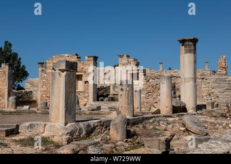 Zypern, Limassol aka Lemesos. Kourion, antiken Ruinen des Heiligtums von Apollo Hylates aka Apollon Hylatis. Stockfoto