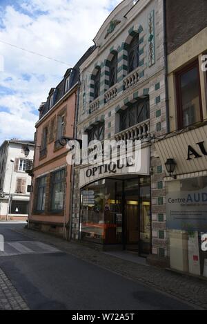 Bourganeuf in der Creuse Departement in der Region Nouvelle-Aquitaine Stockfoto