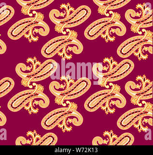Paisley Muster geblümten traditionellen Ornamenten ethnischen Hintergrund. Nahtlose Muster. Stockfoto